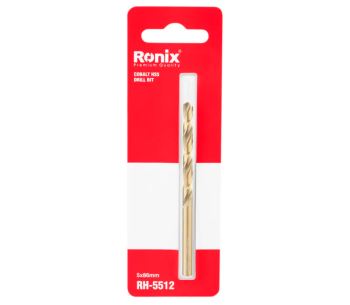 Burghiu pe metal RONIX RH-5512 5.0mm HSS-CO photo 2
