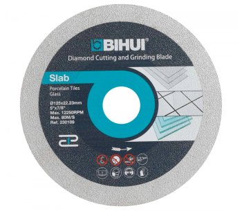 product Disc de tăiat cu diamant BIHUI DPG125 125mm Solid Cermică/Marmura/Granit