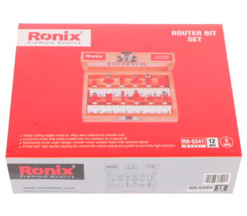 Set 12 freze pe lemn RONIX RH-5341 4-45mm Ø6 mm photo 4