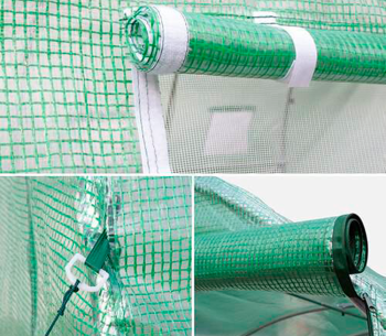 Seră arcuită TEHNO-MS 6x3x2.5 m 18m² Verde photo 6