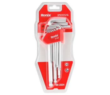 product Set 9 chei hexagonale cu bilă RONIX RH-2034 1.5x10mm