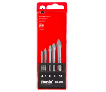 Burghiu pe sticlă RONIX RH-5350 4-10mm Oțel YG6X+45 photo 0