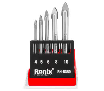 Burghiu pe sticlă RONIX RH-5350 4-10mm Oțel YG6X+45 photo 1