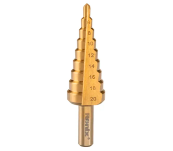 Burghiu în trepte RONIX RH-5901 4-20mm HSS-TIN photo 0