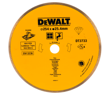 product Disc de tăiat cu diamant DEWALT DT3733 254mm Solid Ceramică