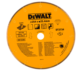 product Disc de tăiat cu diamant DEWALT DT3734 254mm Segmentat Piatră