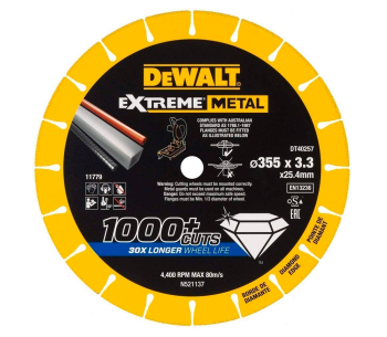 product Disc de tăiat cu diamant DEWALT DT40257 355mm Segmentat Metal