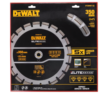 Disc de tăiat cu diamant DEWALT DT20467 350mm Segmentat Beton photo 1
