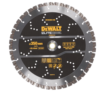 product Disc de tăiat cu diamant DEWALT DT20464 355mm Segmentat Beton/Piatră/Cărămidă
