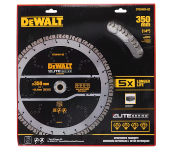 Disc de tăiat cu diamant DEWALT DT20465 350mm Segmentat Beton photo 0
