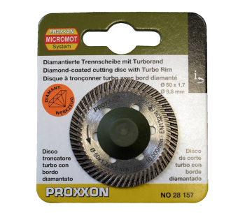 Disc de tăiat cu diamant PROXXON 28157 50mm Turbo Cermică/Marmura/Granit photo 0