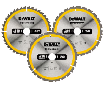 product Set de discuri 3 buc, DEWALT DT1962 216mm 2.6mm