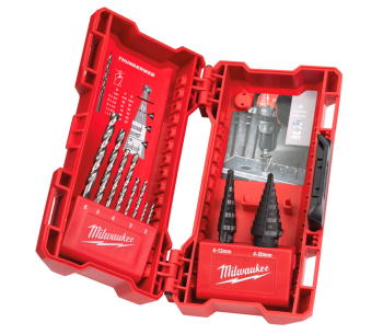 product Набор сверл по металлу MILWAUKEE Step & Drill bit combo 2-20мм HSS