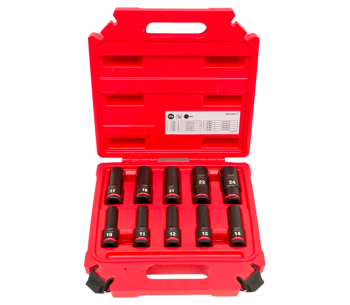 product Set de 10 duze tubulare de impact de impact MILWAUKEE SHOCKWAVE IMPACT DUTY 10-24 mm