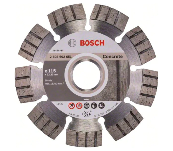 product Disc de tăiat cu diamant BOSCH Best for Concrete 2608602651 115mm Segmentat Beton/Piatră/Cărămidă