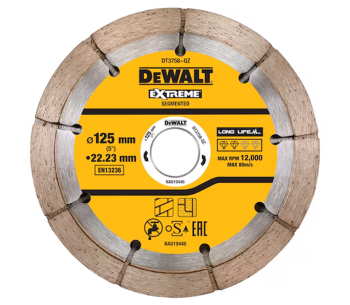 product Disc de tăiat cu diamant DEWALT DT3758-QZ 125mm Dublu segmentat Beton