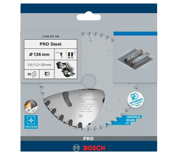 Disc pentru fierastrau electric BOSCH 2608837746 136mm 1.6mm photo 0