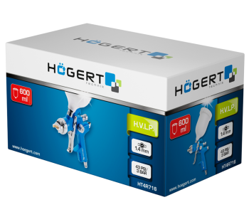 Pulverizator pneumatic HOEGERT HT4R716 0.8/1.4mm 0.6L 3bar photo 1