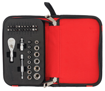 product Set duze tubulare și biți 39 buc. MILWAUKEE Compact Ratchet Set 4-14 mm