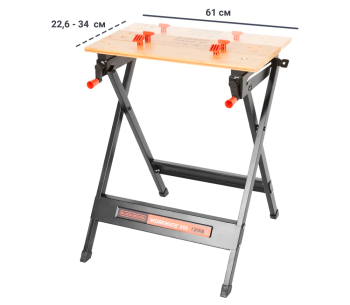 Bancul de lucru BLACK&DECKER WM301 610x341 mm 760mm photo 4