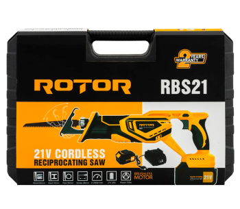 Fierăstrău sabie cu acumulator ROTOR RBS21 21V 3Ah photo 9