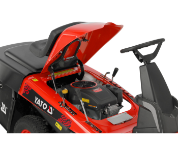Бензиновая самоходная газонокосилка-трактор YATO YT85550 760мм 12лс photo 7