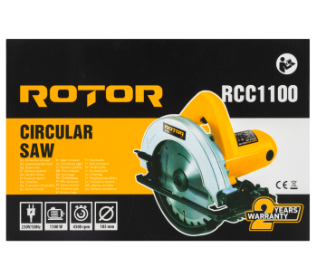 Fierăstrău circular ROTOR RCC1100 1100w 185mm photo 3