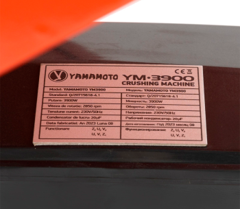 Moara pentru cereale Yamamoto YM3900 3900w 240kg/h photo 5