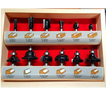 Набор фрез по дереву MILWAUKEE Router bit set 8-35мм photo 0