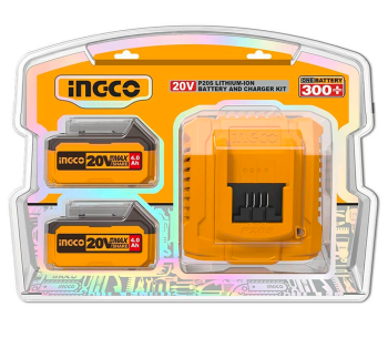 product Încărcător cu 2 acumulatoare INGCO FBCPK1424 80w 21V 4A