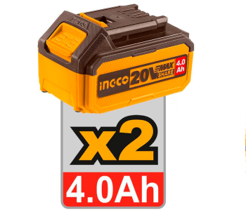 Mașină de înșurubat cu percuție cu acum. INGCO CIDLI20968 20V 4Ah photo 3