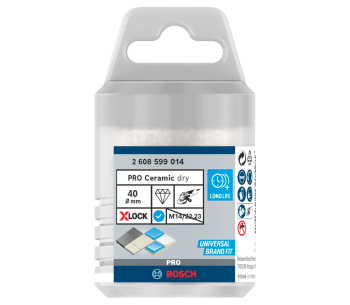 Carotă de găurit BOSCH X-LOCK Dry Speed 40mm photo 0