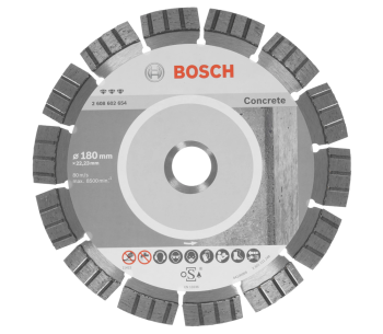 product Disc de tăiat cu diamant BOSCH Best for Concrete 180mm Segmentat Beton/Piatră/Cărămidă