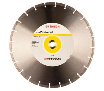 product Disc de tăiat cu diamant BOSCH ECO Universal 350mm Segmentat Beton/Piatră/Cărămidă