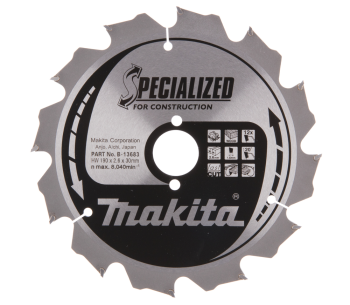 product Disc pentru fierastrau electric MAKITA B-13683 190mm 1.6mm Lemn