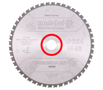 product Disc pentru fierastrau electric METABO Precision Cut Professional 254mm 1.8mm Lemn