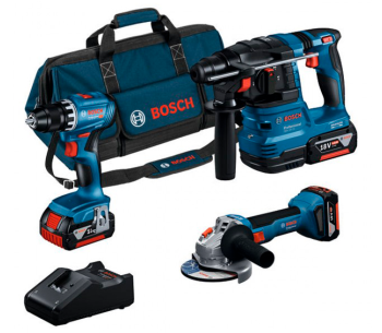 product Set de unelte cu acumulator BOSCH Professional 18V (GBH + GWS + GSR)