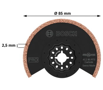 Pânză segmentată BOSCH ACZ 85 RT3 Starlock 85mm Ceramică photo 0