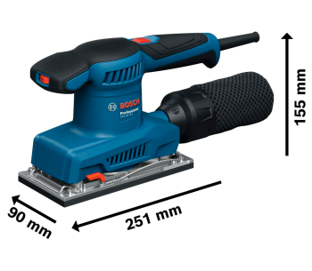 Mașină de șlefuit cu vibrații BOSCH GSS 20-18 A Professional 200w photo 0