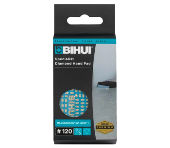 Burete diamantat pentru șlefuit BIHUI DMP120 N120 95x55 mm photo 2