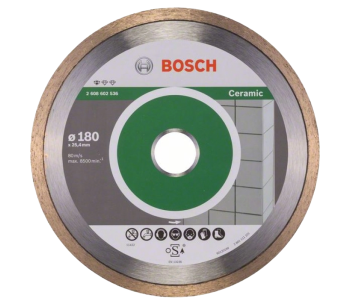 product Disc de tăiat cu diamant BOSCH Standard for Ceramic 180mm Solid Ceramică/Marmura/Granit