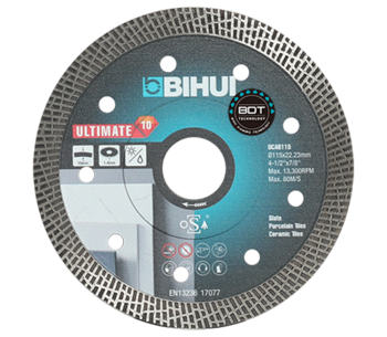 product Disc de tăiat cu diamant BIHUI DCAB115 115mm Turbo Ceramică/Marmura/Granit