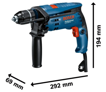 Mașină de găurit cu percutie BOSCH GSB 1600 RE 750w photo 0