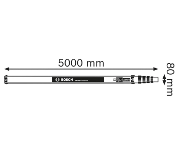 Lată de nivelare BOSCH GR 500 5000mm Aluminiu photo 1