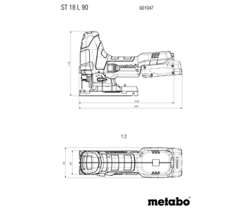 Fierăstrău pendular cu acumulator (fara bat) METABO ST 18 L 90 18V photo 4