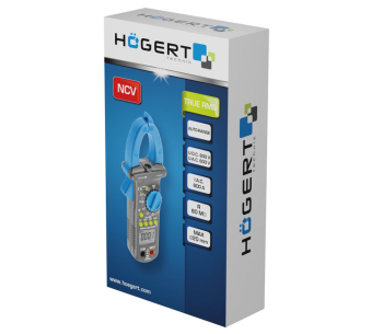Clește de măsurat curentul HOEGERT HT1E621 0/600V 0/600A photo 1