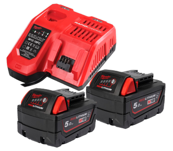product Încărcător cu 2 acumulatoare MILWAUKEE M18 NRGCR-502 95w 18V 4.5A