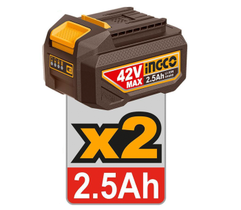 Polizor unghiular cu acumulator INGCO CAGLI4108112 115mm 42V 2Ah photo 3
