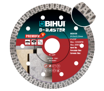 product Disc de tăiat cu diamant BIHUI DCCA125 125mm Turbo Ceramică/Marmura/Granit