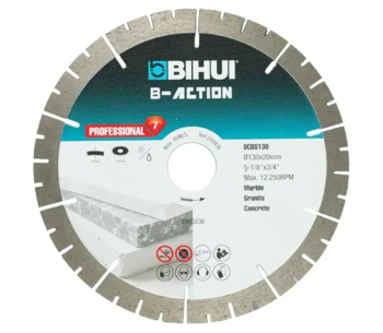 product Disc de tăiat cu diamant BIHUI DCBS130 130mm Segmentat Ceramică/Marmura/Granit